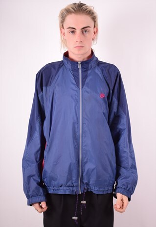 NIKE MENS VINTAGE TRACKSUIT TOP JACKET LARGE PURPLE 90S