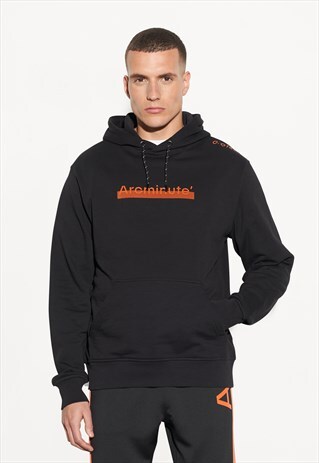 ARCMINUTE HOODIE WITH CONTRASTING LOGO