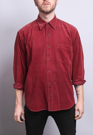 VINTAGE CORDUROY SHIRT RED