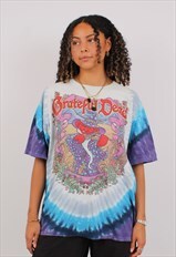 Vintage Men's 90's Liquid Grateful Dead Tie Dye T-Shirt