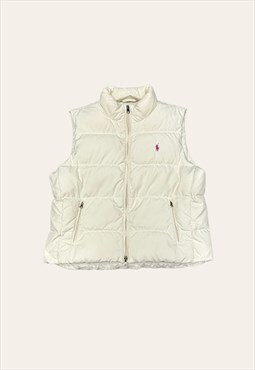 Ralph Lauren Down Cream Gilet UK 12