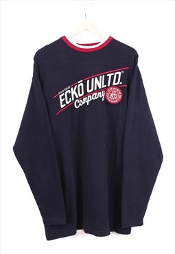 Vintage Ecko Unlimited Sweatshirt Black Pullover With Logo