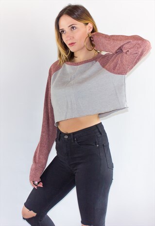 VINTAGE CROPPED USA SWEATSHIRT