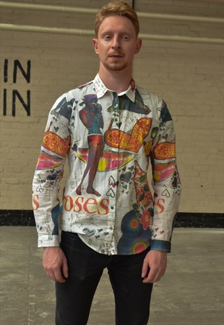 VINTAGE GRAFFITI PRINT SHIRT