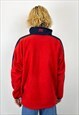 VINTAGE 90S RED LOGO FLEECE JUMPER 