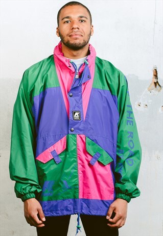 VINTAGE K-WAY FESTIVAL RAIN JACKET