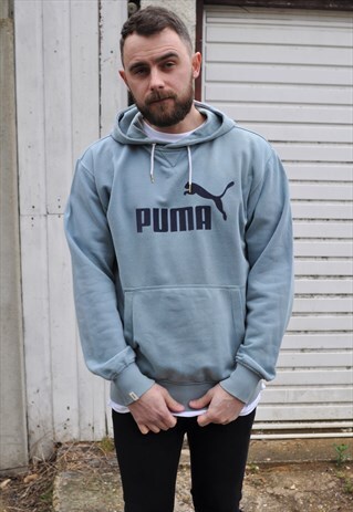 VINTAGE 00'S PUMA LOGO HOODIE SWEATSHIRT