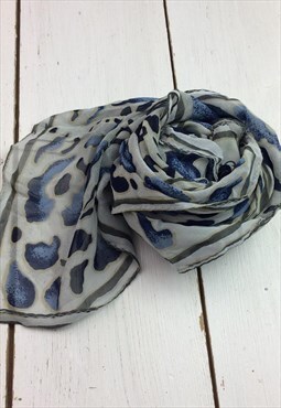 vintage summer festival leopard print scarf