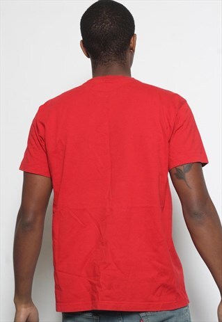 VINTAGE CHAMPION LOGO T-SHIRT RED