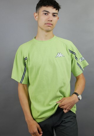 90'S BRIGHT LIME GREEN KAPPA T-SHIRT