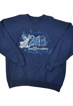 Vintage Walt Disney World Sweater Blue XL