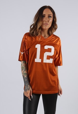 VINTAGE T-SHIRT SPORT JERSEY TOP FOOTBALL UK 8 - 10 (J3W)