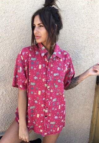 OVERSIZED RETRO 90S 80S VINTAGE UNISEX FESTIVAL SHIRT