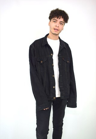 VINTAGE 90'S LEVI BLACK DENIM JACKET