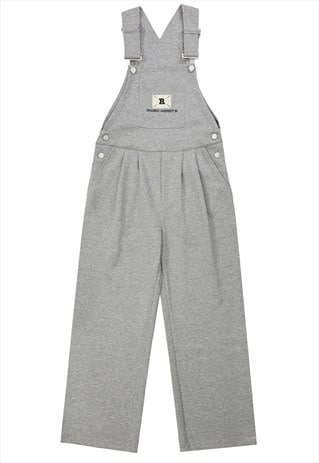 Cotton dungarees high quality unusual skater overalls grey