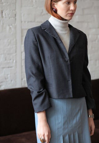 CROPPED WOOLEN BLAZER FROM BENARD HOLTZMAN