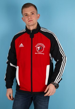 VINTAGE ADIDAS TRACK JACKET IN MULTI NJ799