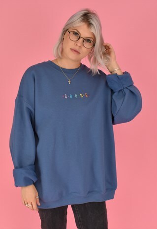 G&G UNISEX INDIGO ORIGINAL GG SWEAT EM