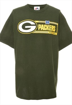 Vintage Majestic G Packers Football Sports T-shirt - XL