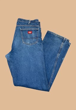 Vintage Dickies Jeans Workwear Cargo Pants 38x36 Blue 5116