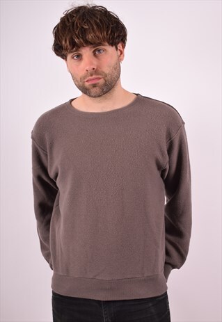 GIORGIO ARMANI MENS VINTAGE JUMPER SWEATER MEDIUM BROWN 90S