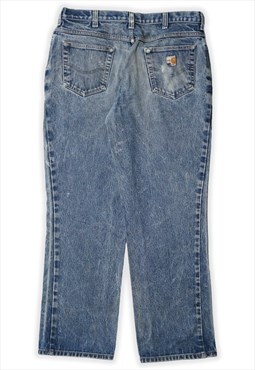 Vintage Carhartt FR Straight Leg Workwear Denim Jeans Womens