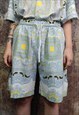 BAROQUE SPORTS SET PAISLEY PATTERN SHIRT & SHORTS COMBO