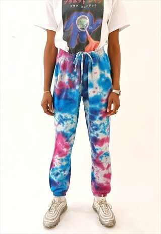 TIE DYE JOGGERS BLUE AND PURPLE