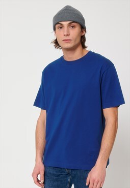 54 Floral Essential Oversized T-Shirt - Deep Navy Blue