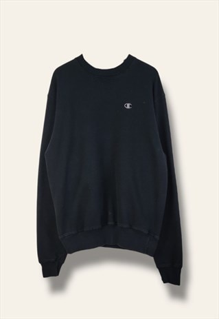 VINTAGE CHAMPION SWEATSHIRT CLASSIC SPORT IN BLACK M