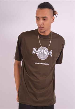 VINTAGE HARD ROCK CAFE SHARM EL SHEIKH T-SHIRT TOP SLIM FIT