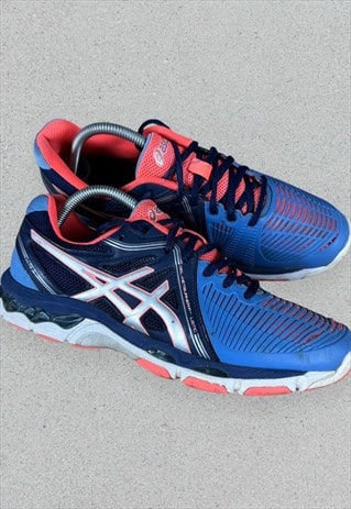 Asics Gel Trainers Netburner Ballistic Blue Womens UK 7.5