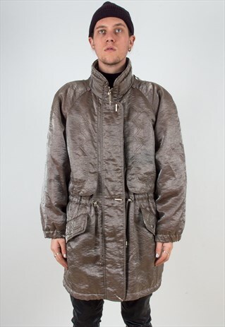 METALLIC PUFFER COAT