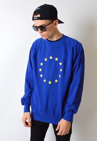 VINTAGE 90S BLUE SWEATSHIRT JUMPER