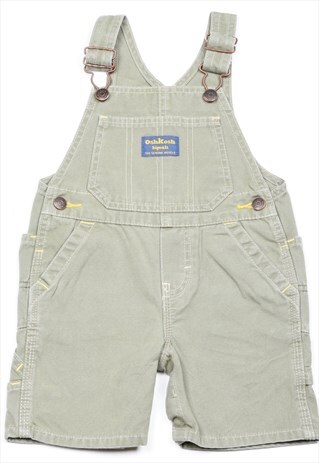 VINTAGE OSH KOSH B'GOSH LIGHT GREEN DUNGAREES - 18 MONTHS