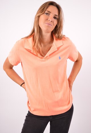VINTAGE POLO RALPH LAUREN POLO SHIRT ORANGE