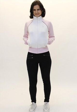 VINTAGE PUMA WHITE TRACK JACKET-T16