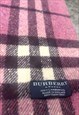 VINTAGE EARLY 00S NOVA CHECK LAMBSWOOL ICONIC BURBERRY SCARF