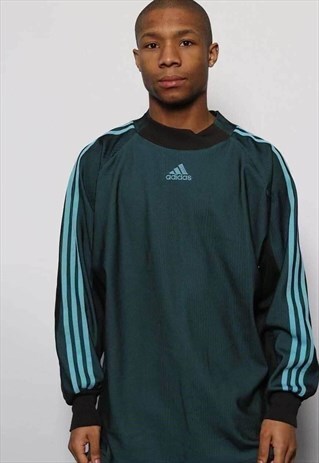 VINTAGE ADIDAS LOGO SPORTS SWEATSHIRT BLUE