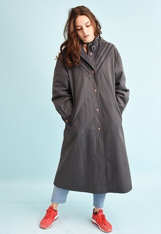 VINTAGE 70'S RETRO MOD MINIMALIST CORDUROY DETAILED COAT