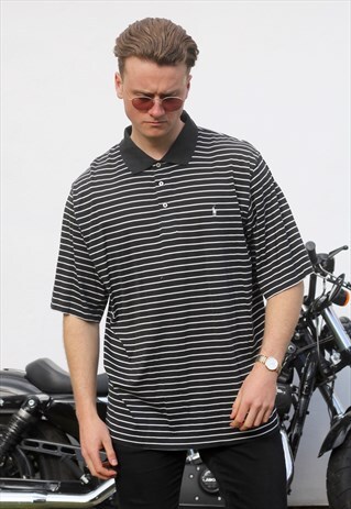RALPH LAUREN USA VINTAGE 90S GRUNGE POLO NECK