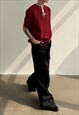 MEN'S METAL BUCKLE V-NECK KNIT TOP SS2023 VOL.2