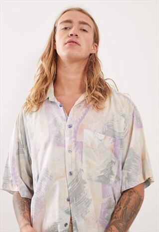 VINTAGE PATTERNED FESTIVAL SHORT SLEEVE SHIRT