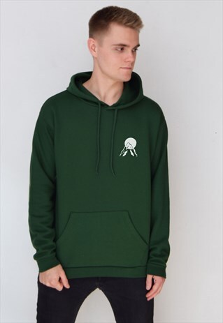GREEN SUNSET (WHITE) HOODIE