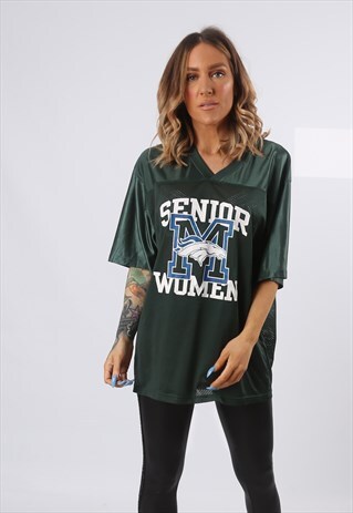 OVERSIZED T-SHIRT SPORT JERSEY TOP FOOTBALL UK 10 - 12 (EQ4B