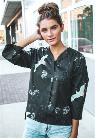 CRANE PRINT SHIRT