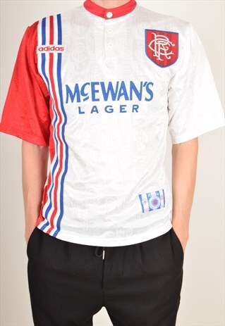 VINTAGE ADIDAS FOOTBALL SHIRT GLASGOW RANGERS '96-'97 (3073)