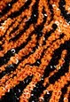 TOKOFOXX SEQUIN FESTIVAL BIKINI ORANGE TIGER PRINT