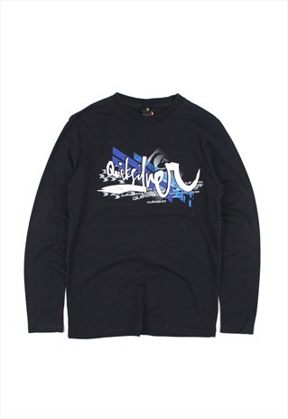 QUICKSILVER NAVY LONG SLEEVE T-SHIRT