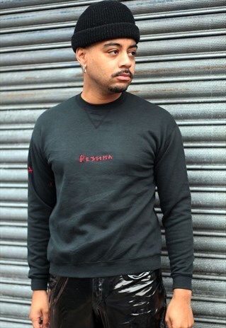 HALLOWEEN REZINA RECLAIMED VINTAGE SWEAT WITH HAND STITCHING